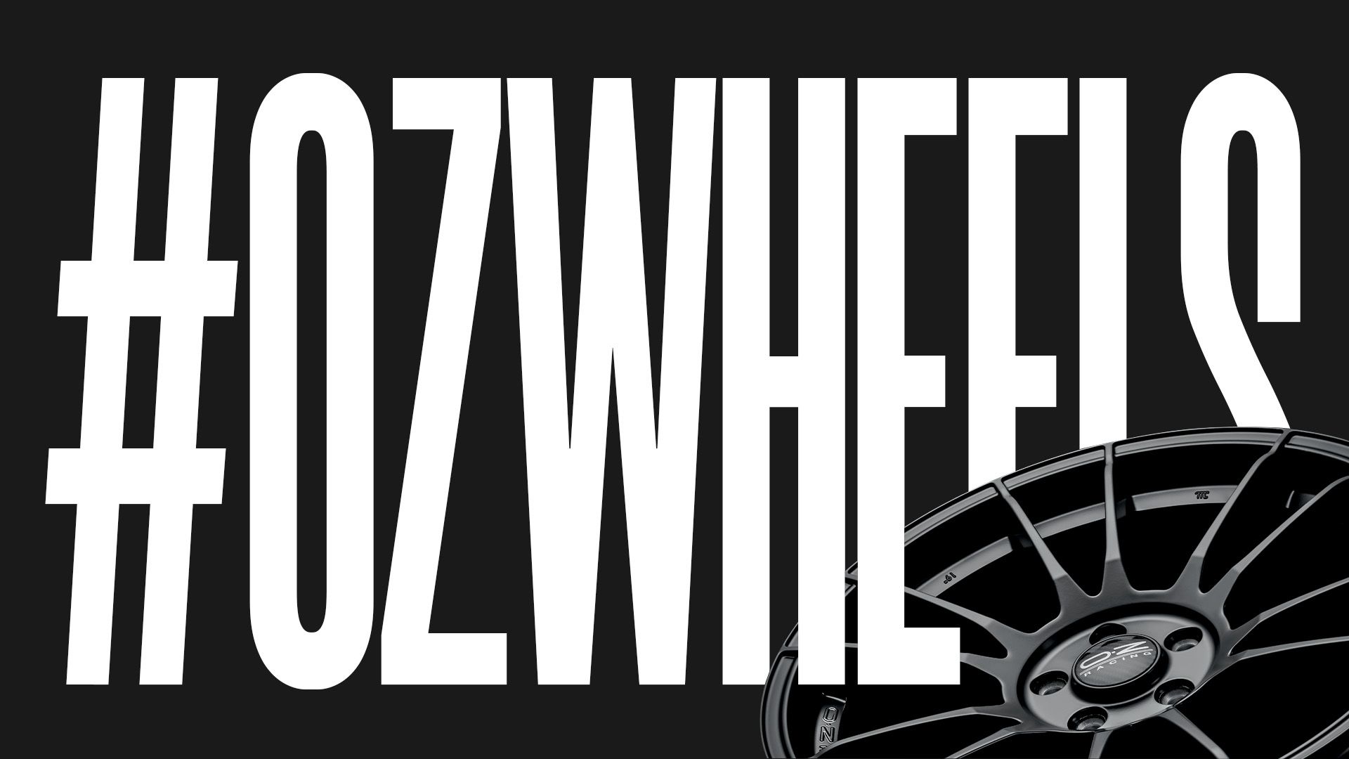cerchione oz racign con scritta ozwheels