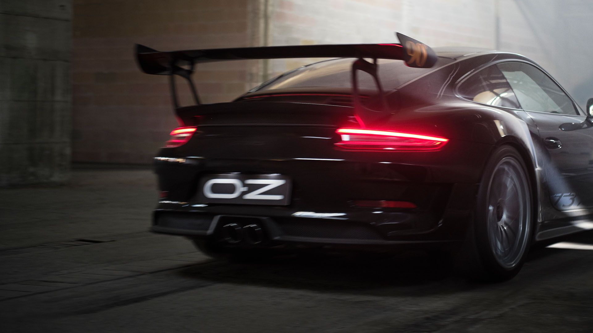Porsche gt3 rs con cerchi Oz Racing